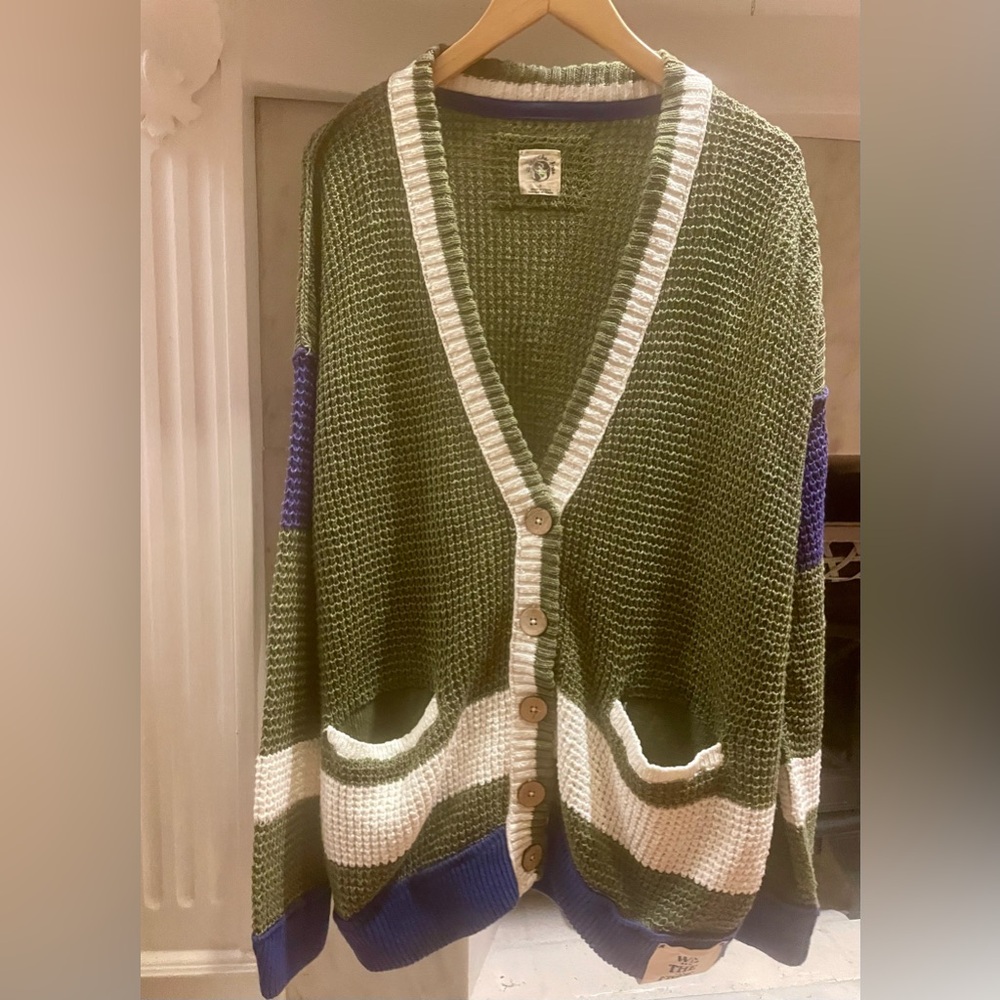 NWT We The Free Linen Cotton Cardigan